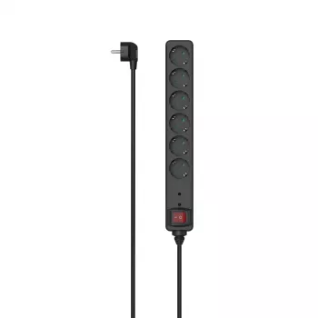 Hama 00223156 ilgintuvas 3 m 6 kištukinių lizdų Juodas