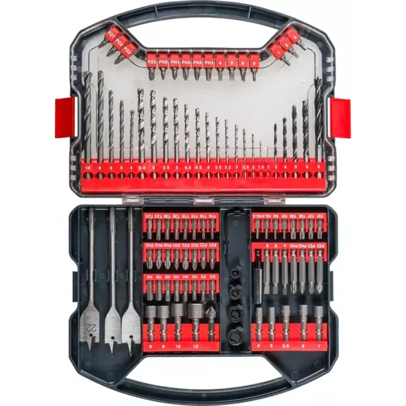 Gręžtų rinkinys KWB Promo Box Standard 101 vnt. plytai, metalui, medžiui