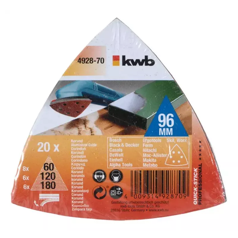 Šlifavimo diskai KWB 492870 20 vnt.