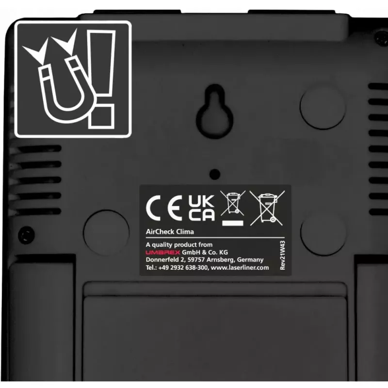 Laserliner AirCheck Clima Black Digital elektroninis higrometras