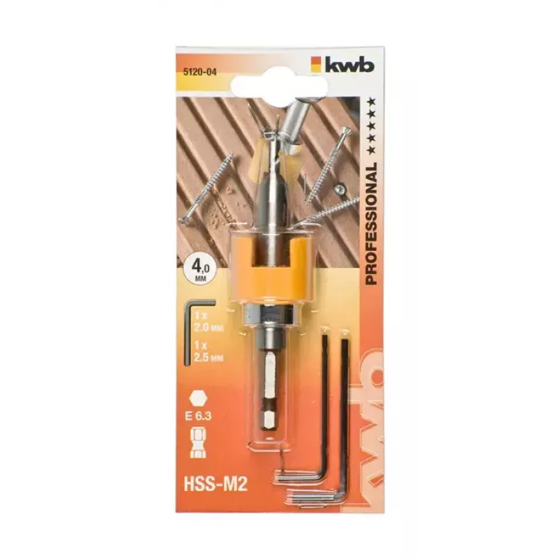 Grąžtas KWB 512004 4 mm šešiakampis kotas