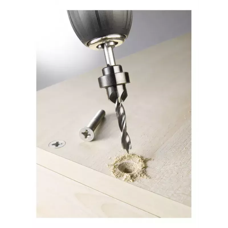 Gręžtuvas KWB 513106 6mm medžio drožlių plokštėms, kietmedžiui, plastikui, minkštmedžiui