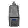 Cellularline Multipower Micro 65W itin kompaktiškas 65W greitasis sieninis įkroviklis su 3 prievadais