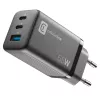 Cellularline Multipower Micro 65W itin kompaktiškas 65W greitasis sieninis įkroviklis su 3 prievadais