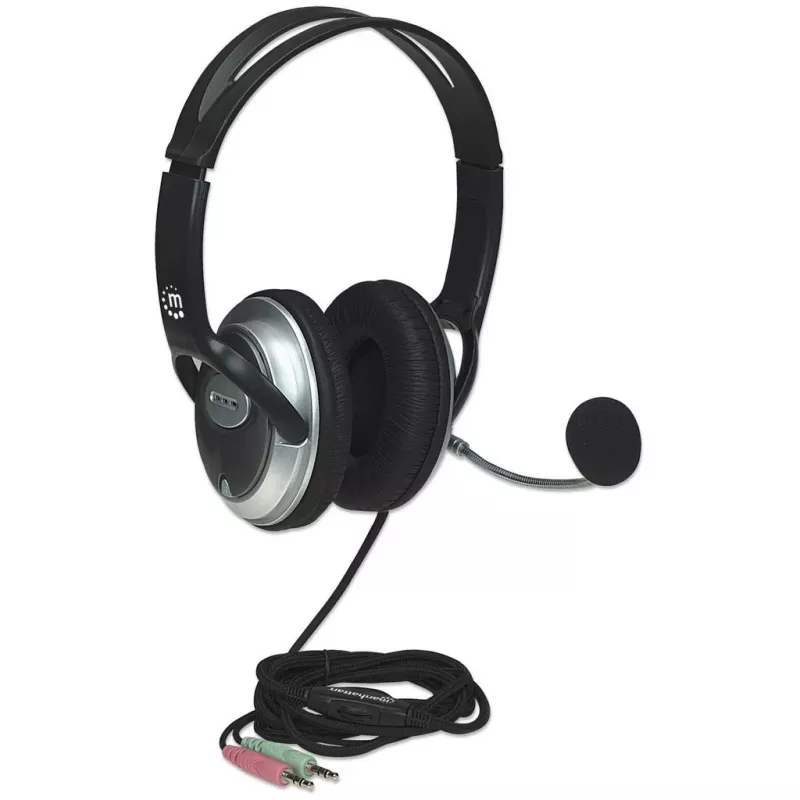 Manhattan Classic Stereo ausinės su mikrofonu, 3,5 mm, 2,5 m laidas