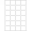 HERMA universalios etiketės 24x24 mm balta matinė popierinė 768 vnt.