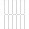 HERMA 20x75 mm balti matiniai popieriniai lipdukai rankiniam rašymui, 320 vnt.