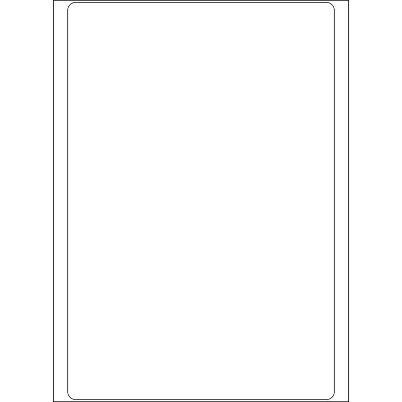 HERMA 2580 universalios etiketės 100x149 mm balto matinio popieriaus rankiniam rašymui 32 vnt.