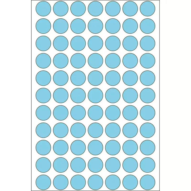 HERMA 2234 mėlyni apvalūs lipdukai 2464 vnt. 13 mm