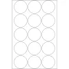 HERMA universalios etiketės 480 vnt. Ø 32 mm apvalios baltos popierinės