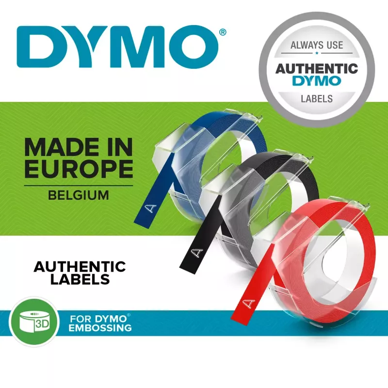 DYMO 3D lipnioji juosta etiketėms 9 mm x 3 m