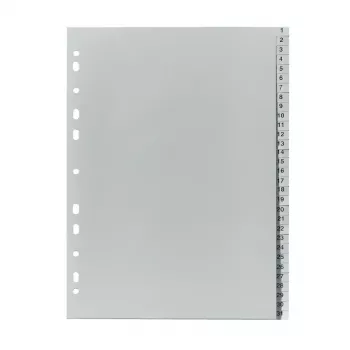 Skirtukų rodyklė Herlitz 10843712 Pilka