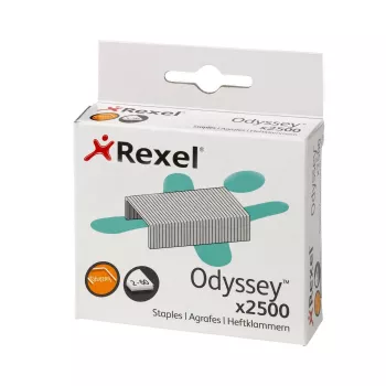 Rexel Odyssey segtukų pakuotė, 2500 vnt., plienas, sidabrinė