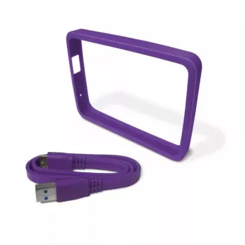 Western Digital Grip Pack Violet – rankena ir USB 3.0 laidas, violetinė