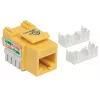 Intellinet Keystone Jack, Cat6, UTP, Punch-down, Geltona