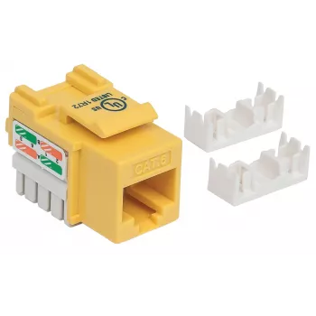 Intellinet Keystone Jack, Cat6, UTP, Punch-down, Geltona