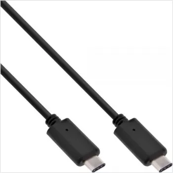 InLine USB 3.1 Type C laidas, 2 m, USB 3.2 Gen 2 (3.1 Gen 2), USB C, juodas
