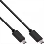 InLine USB 3.1 Type C laidas, 2 m, USB 3.2 Gen 2 (3.1 Gen 2), USB C, juodas