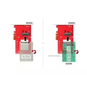 Vidinė U.2 adapterio kortelė DeLOCK 89469