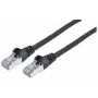 Intellinet tinklo jungiamasis kabelis, Cat7 kabelis/Cat6A kištukai, 0,5 m, juodas, varinis, S/FTP, LSOH/LSZH, PVC, RJ45, paauksuoti kontaktai, su apsauga nuo užkabinimo, su gaubtuku, viso gyvenimo garantija
