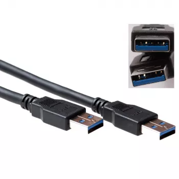 USB kabelis ACT USB 3.0 A kištukas - USB A kištukas 0,50 m