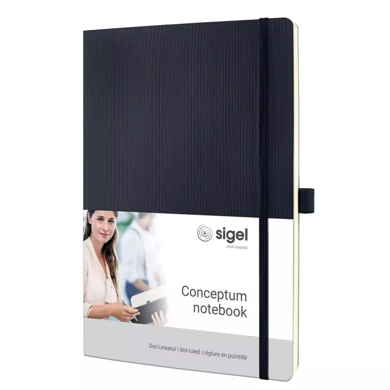 Užrašų knygelė Sigel CO308 A4 194 lapai juoda
