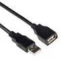 USB 2.0 A kištukas - USB A lizdas juodas 3,00 m ACT SB0036