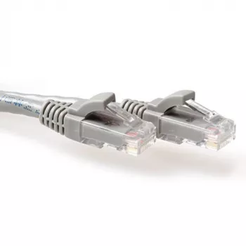 ACT pilkas 4 m U/UTP CAT6 jungiamasis kabelis su apsaugotais RJ45 kištukais