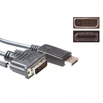 ACT konversijos laidas DisplayPort kištukas į DVI kištuką 3,00 m