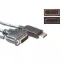ACT konversijos kabelis DisplayPort (vyriškas) į DVI (vyriškas) 5,00 m