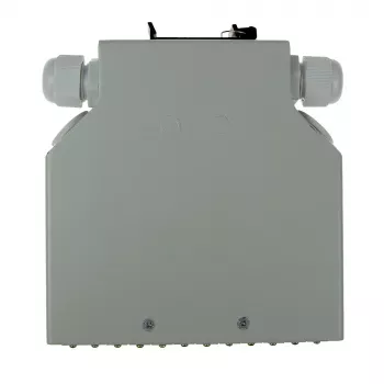 ACT DIN bėgio šviesolaidžio galinė dėžutė be jungčių, 12 prievadų, Pliusas, Dramblio kaulo, 130 mm, 130 mm, 45,3 mm, Dėžutė