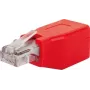 RJ-45 jungtis Schwaiger CKR01 531 raudona