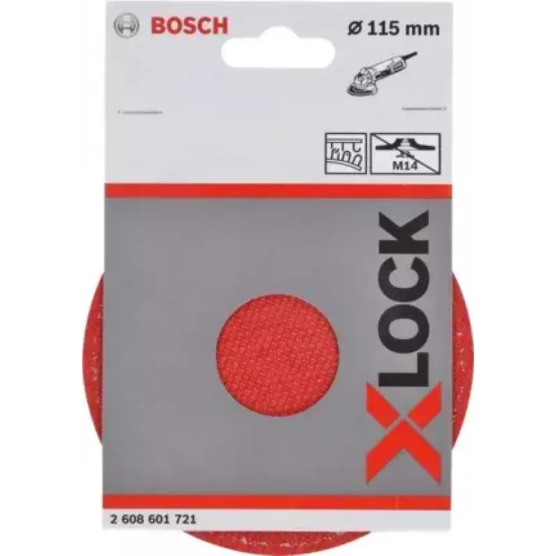 Bosch 2 608 601 721 X-LOCK atraminis diskas šlifavimui ir poliravimui, 115 mm