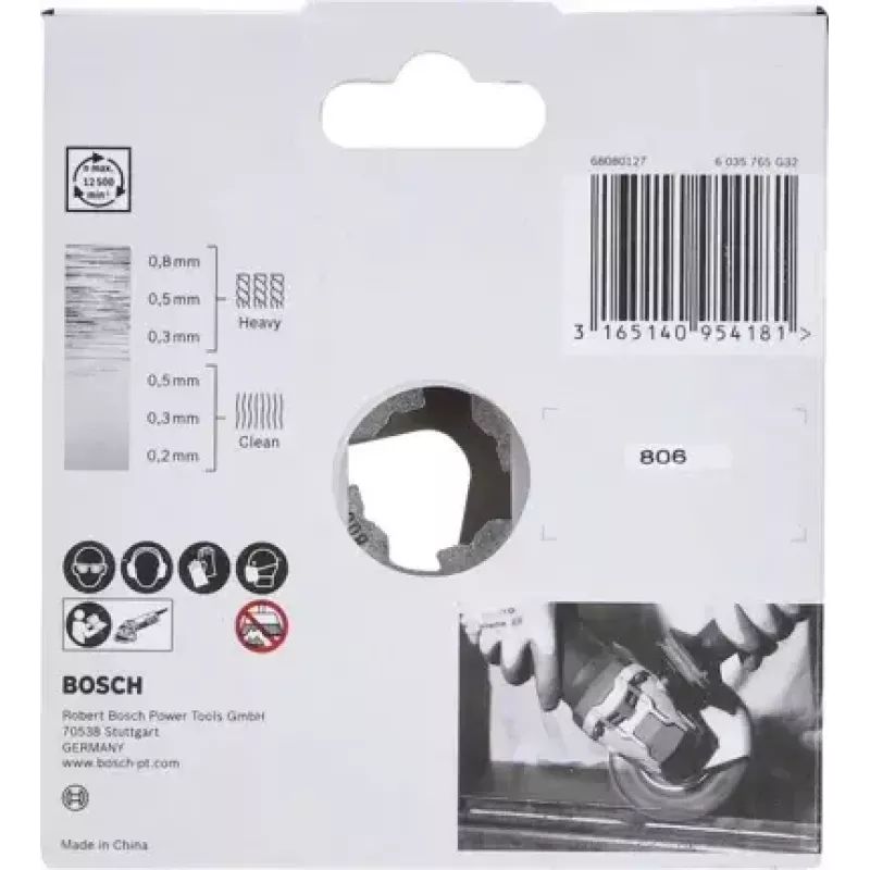 Bosch 2 608 620 732 plieninis šepetys kampiniam šlifuokliui