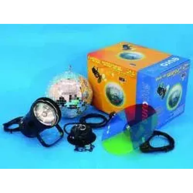 Veidrodinio rutulio rinkinys 20cm Eurolite Multicolour 30W 230V