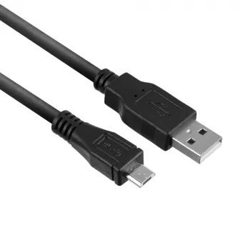 ACT USB 2.0 įkrovimo ir duomenų laidas, USB A kištukas – mikro USB B kištukas, 1 m