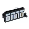 ACT adapterinė plokštė 4x keystone FTP, juoda, 1 vnt.