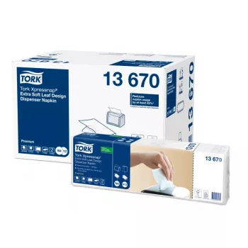 Popierinės servetėlės Tork 13670 baltos 500 vnt.