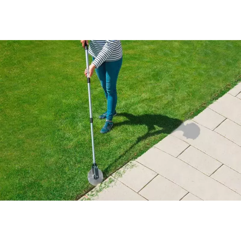 Raviklis WENKO 88231500 nerūdijančio plieno antgalis, plastikinė rankena, juoda/pilka, 139 cm
