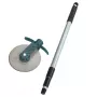 Raviklis WENKO 88231500 nerūdijančio plieno antgalis, plastikinė rankena, juoda/pilka, 139 cm