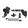 Hama FC10 Motion belaidis greitasis automobilinis kroviklis juodas, metalinis