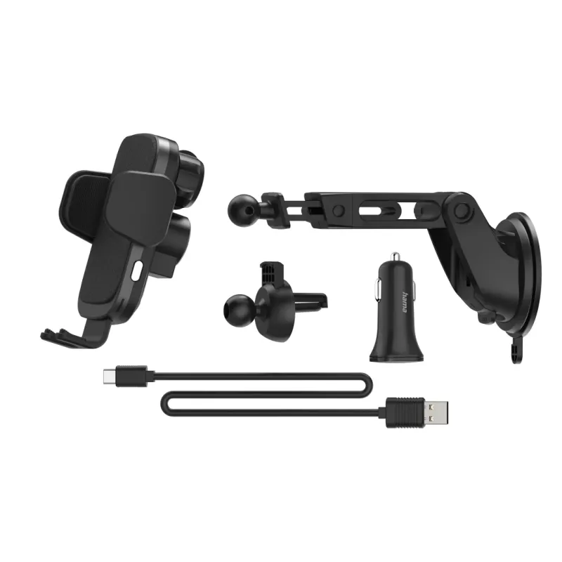 Hama FC10 Motion belaidis greitasis automobilinis kroviklis juodas, metalinis