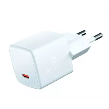 SWISSTEN Mini Travel Charger GaN 25W PD USB-C greitasis įkroviklis telefonams ir planšetėms