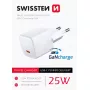 SWISSTEN Mini Travel Charger GaN 25W PD USB-C greitasis įkroviklis telefonams ir planšetėms