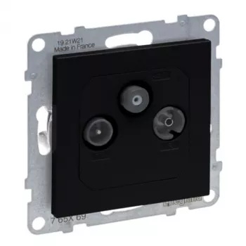 Legrand 765369 kištukinis lizdas TV + SAT juodas