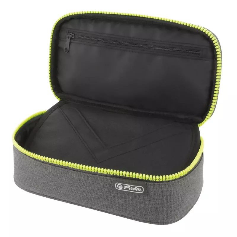 Pieštukinė Herlitz beatBox ABC poliesteris pilka geltona 225x120x70mm