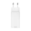 Hama 00201994 65W GaN greitasis įkroviklis su dviem USB-C prievadais, baltas