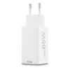 Hama 00201994 65W GaN greitasis įkroviklis su dviem USB-C prievadais, baltas