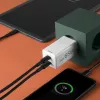 Hama 00201994 65W GaN greitasis įkroviklis su dviem USB-C prievadais, baltas