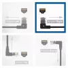 ACT Black 0,25 m U/UTP CAT6A LSZH plonas pataisos laidas su RJ45 jungtimis 90° kampu dešinėn į tiesią